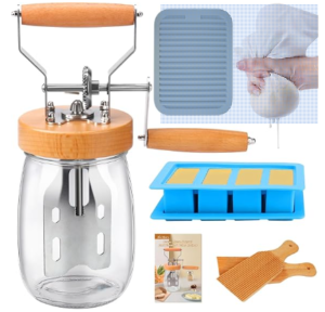 Read more about the article Churn & Charm: Hand Crank Mason Jar Butter Churner